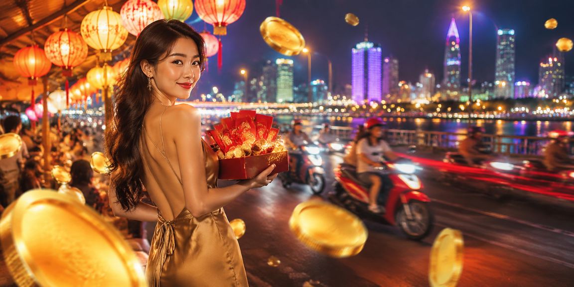 Chợ đêm Đà Nẵng sôi động về đêm – bối cảnh người dùng dùng điện thoại tham gia casino trực tuyến