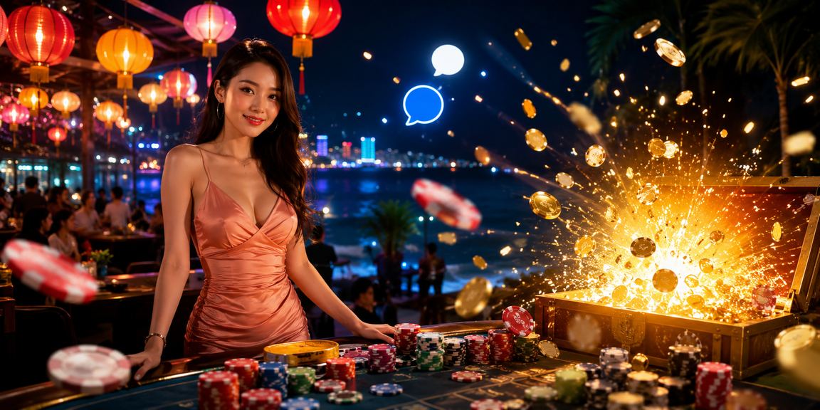 Người chơi trải nghiệm casino và cá cược tại chợ đêm Nha Trang