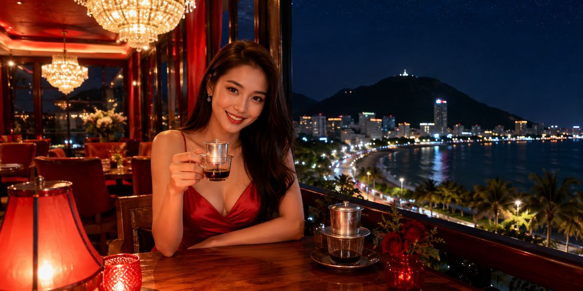 Người dùng tại Vũng Tàu uống cà phê và theo dõi kết quả cá cược thể thao trên điện thoại